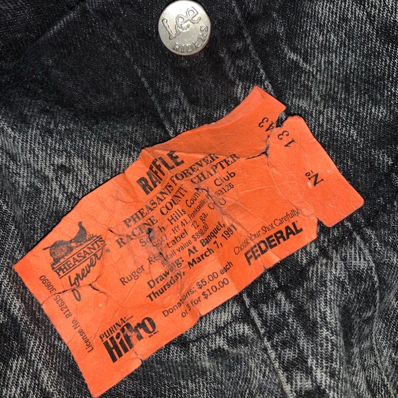 SOLD* Denim Vintage XL Faded Black LEE Jacket - Picture 8 of 8